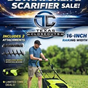 ELECTRIC LAWN DETHATCHER & SCARIFIER